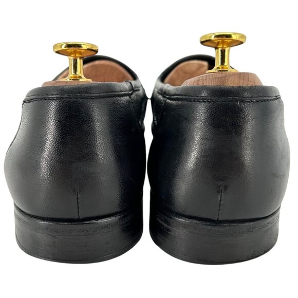Vintage Zelli Men\'s Size 9M Black Exotic Ostrich Leg Leather Dress Shoes Loafers main image 6